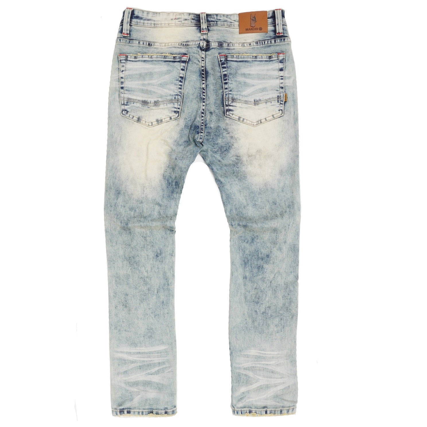 M1773 Makobi Amalfi Denimu Jeans W / Underlay - dọti Wẹ