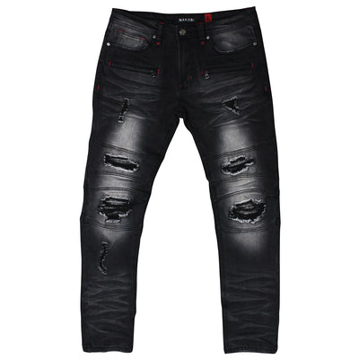 M1785 Makobi Atrani Denim Jeans - Black