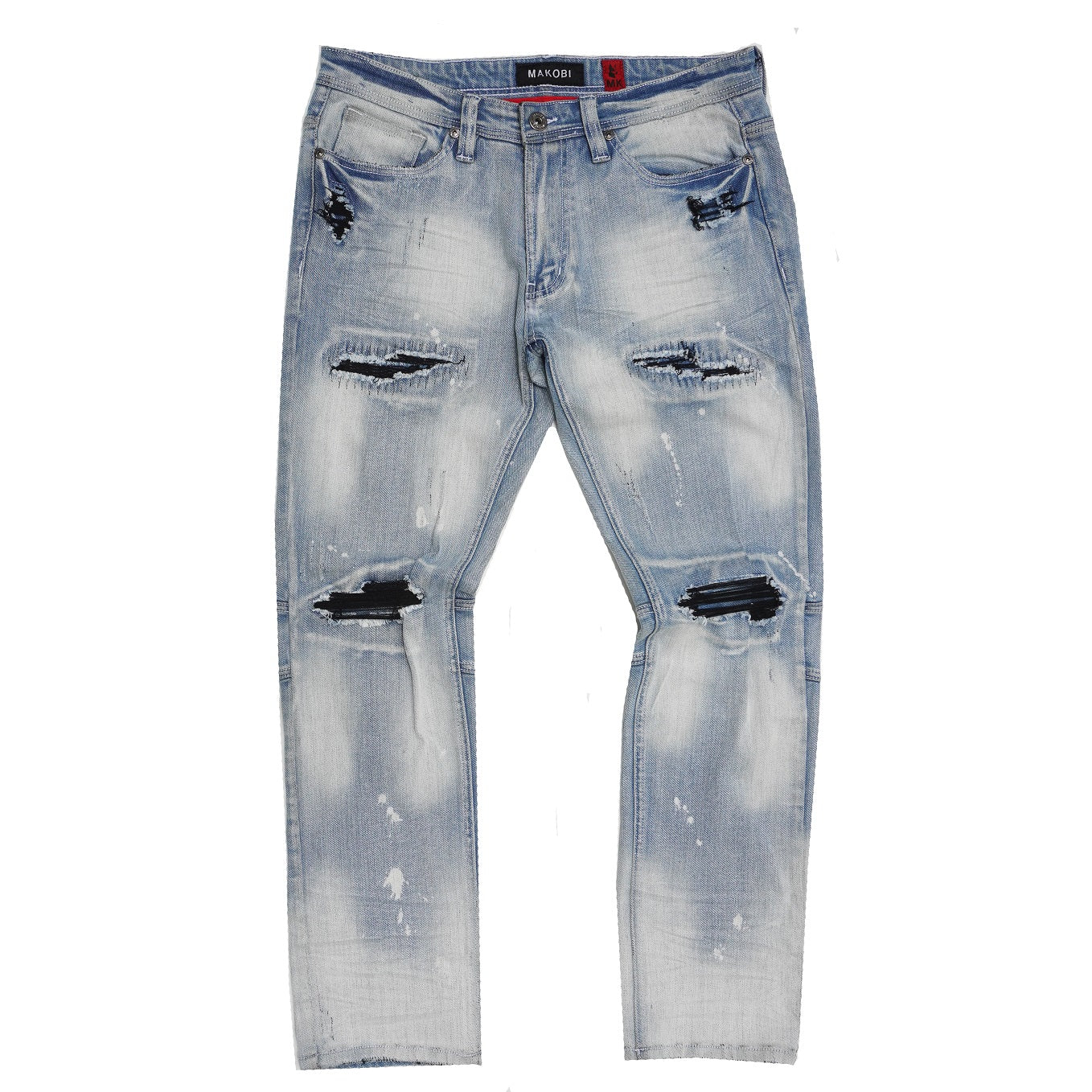 M1911 Rona Shredded Jeans - Light Wash