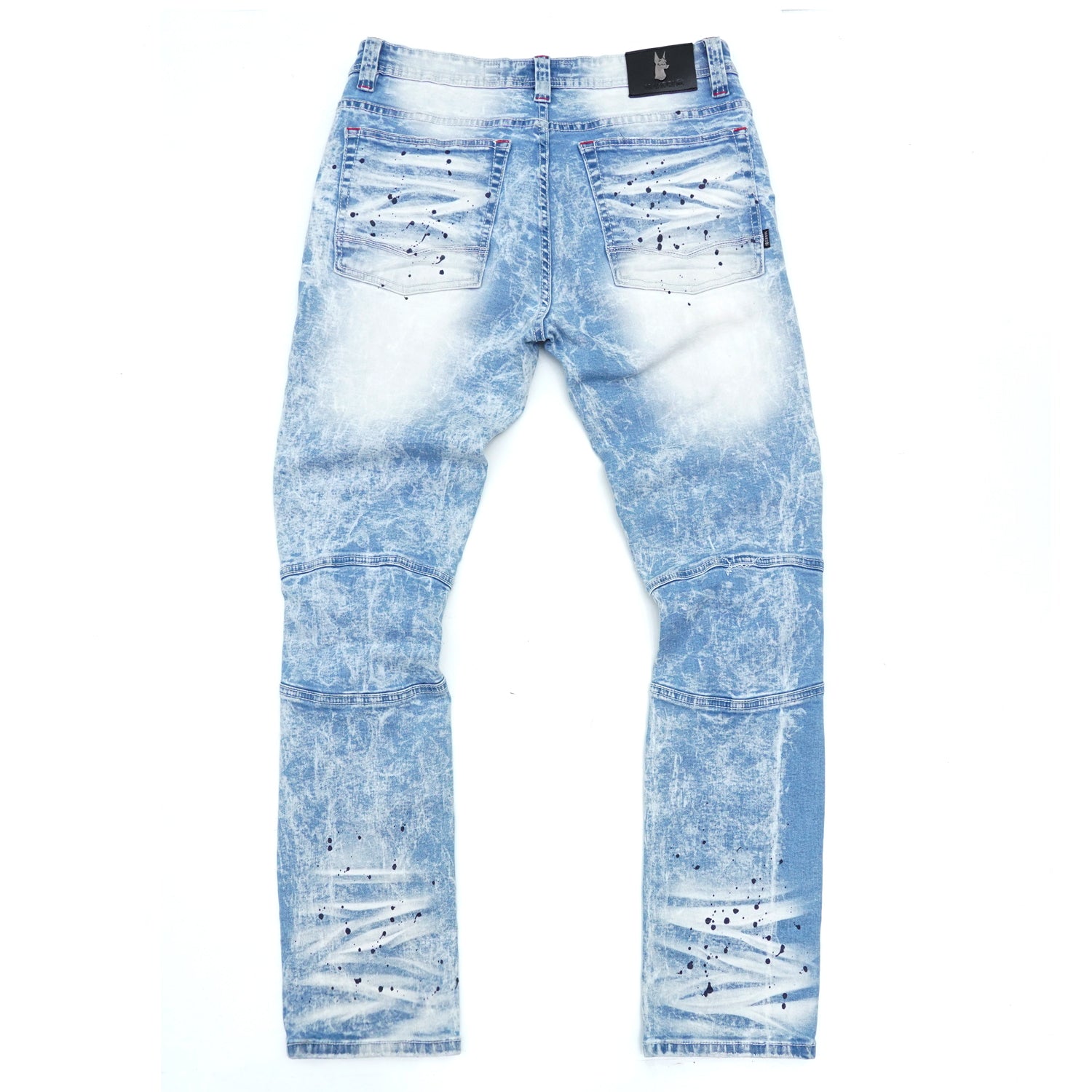 M1924 Makobi Daytona Biker Jeans - Light Wash