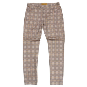 M1931 Vercelli Plaid Suede Pants - Khaki