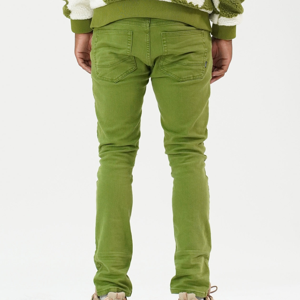 M1932 Makobi Brighton shredded Twill sokoto - Green