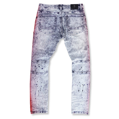 M1938 Kun Stroke shredded Denimu sokoto - Light Wẹ