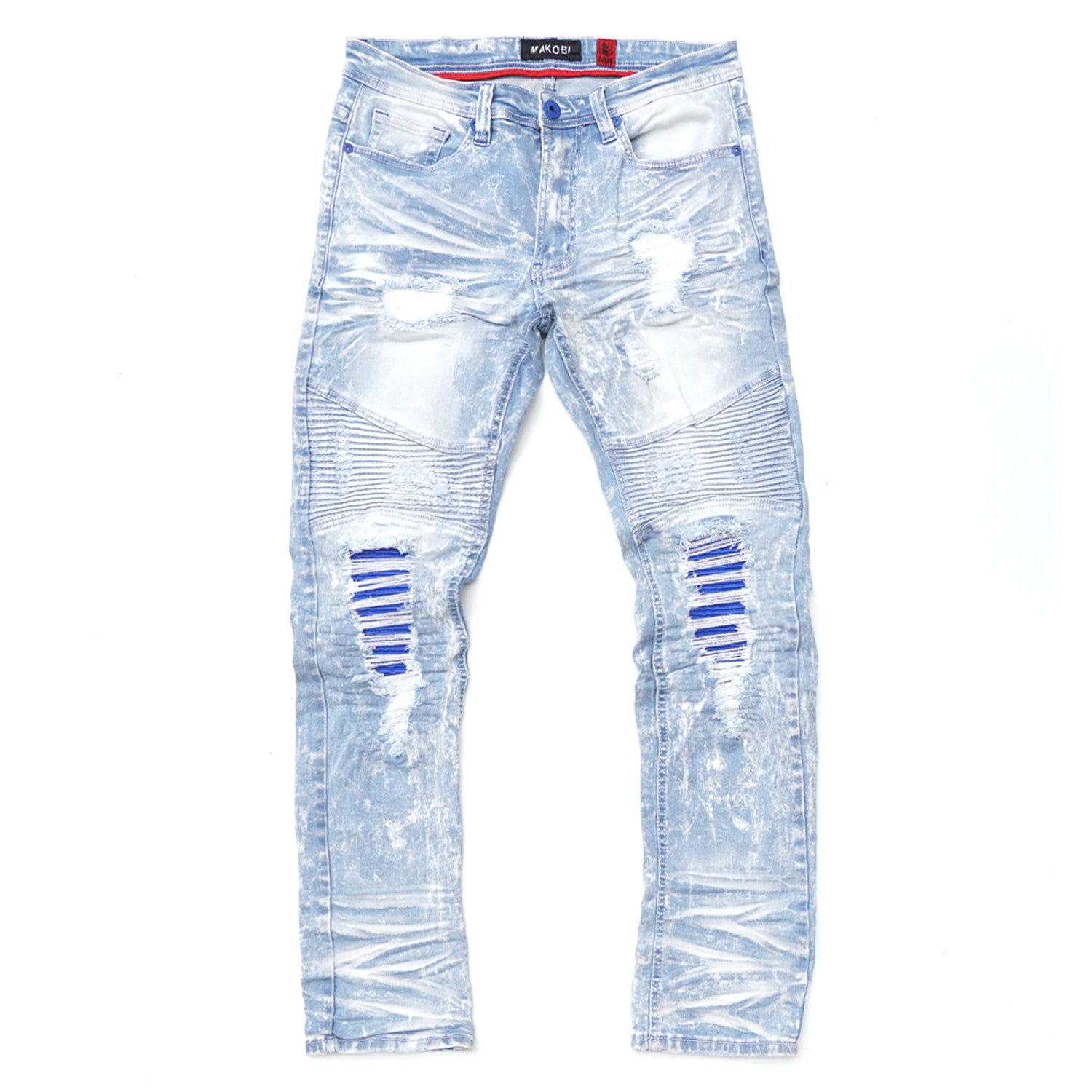 M1940 Naxos Biker Jeans - Light Wash