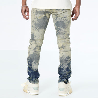 M1952 Makobi Fire Shredded Jeans - Dirt Wash