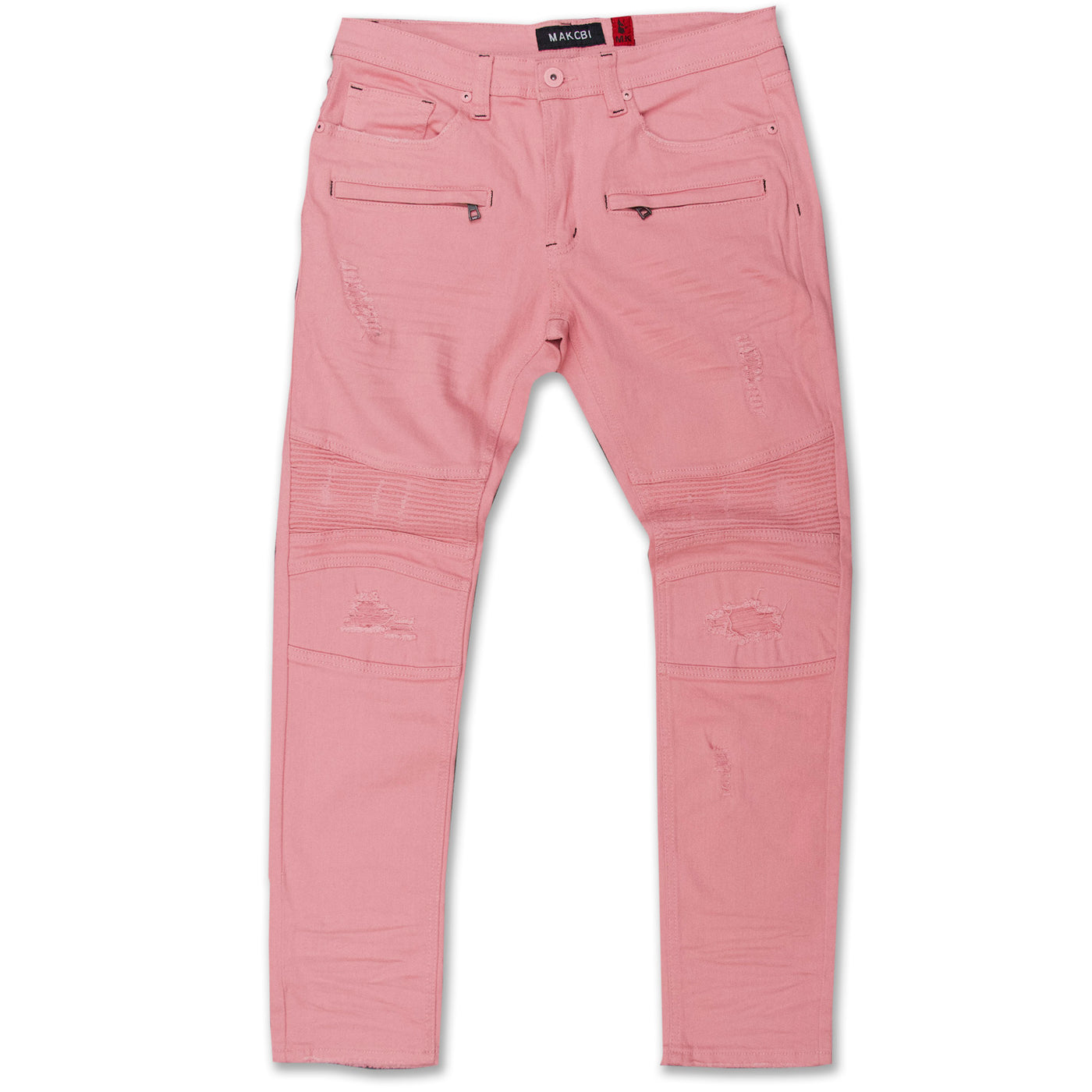 M1961 Makobi Doll Biker Jeans - Salmon