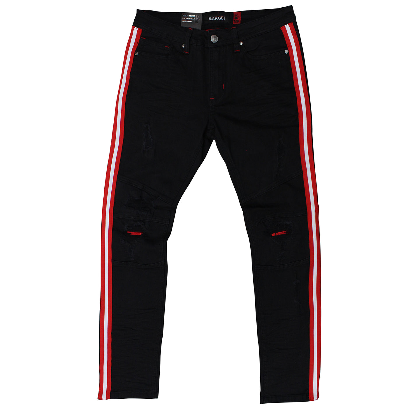 M1985 Makobi Zakynthos Denim Jeans - Black/Black