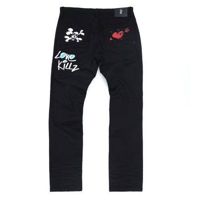 M1999 Love Kills Jeans - Black/Black