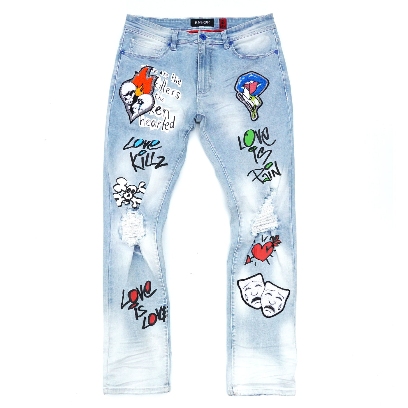 M1999 Love Kills Jeans - Light Wash