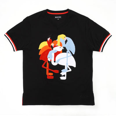 M219 Flamingo Tee - Black