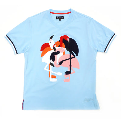 M219 Flamingo Tee - Blue