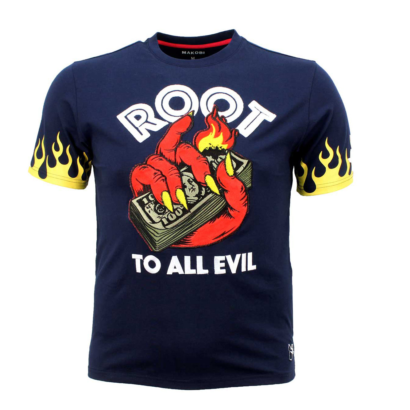 M258 Makobi Root Of All Evil Tee - Navy