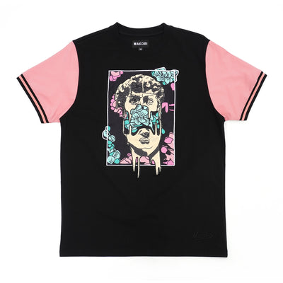 M267 David Tee - Black/Salmon