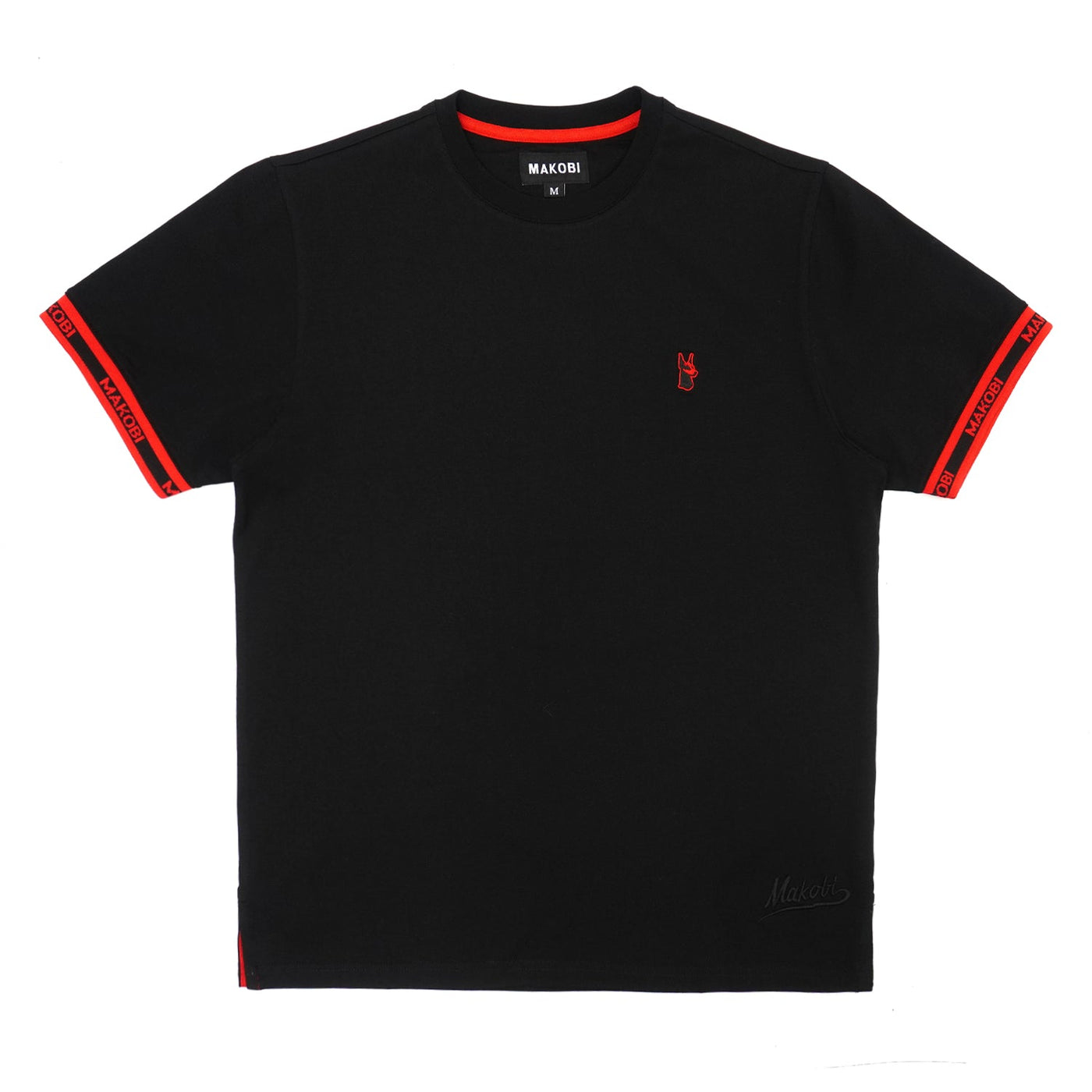 M274 Makobi Awọn ibaraẹnisọrọ Orisun Tee - Black / Red