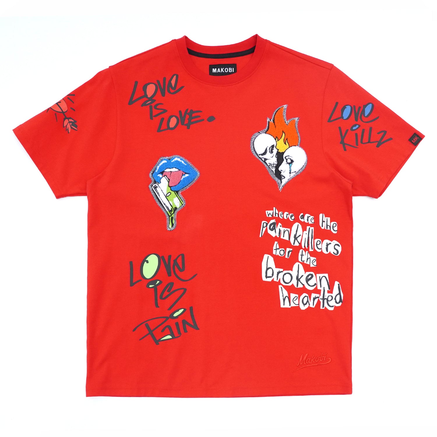 M295 Love Kills Tee - قرمز