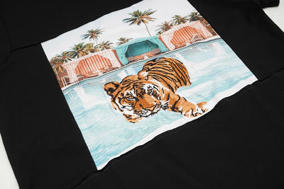 M304 Tiger In Paradise Tee - Black