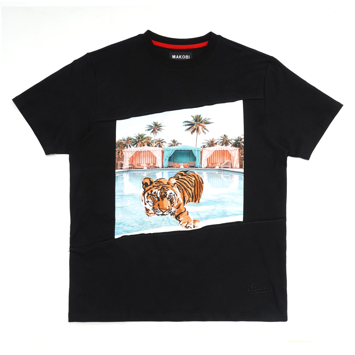 M304 Tiger In Paradise Tee - Black