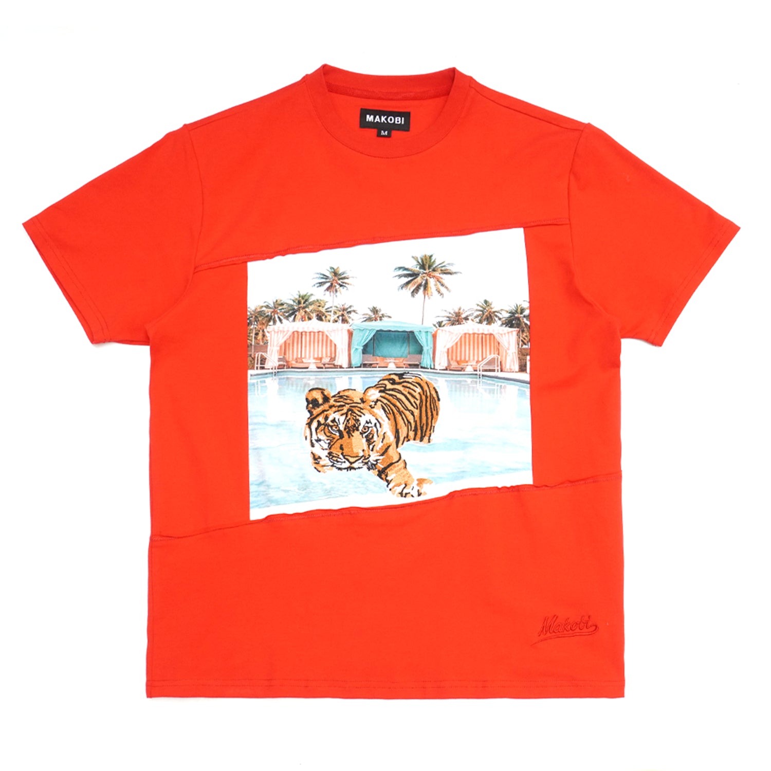 M304 Tiger In Paradise Tee - Red