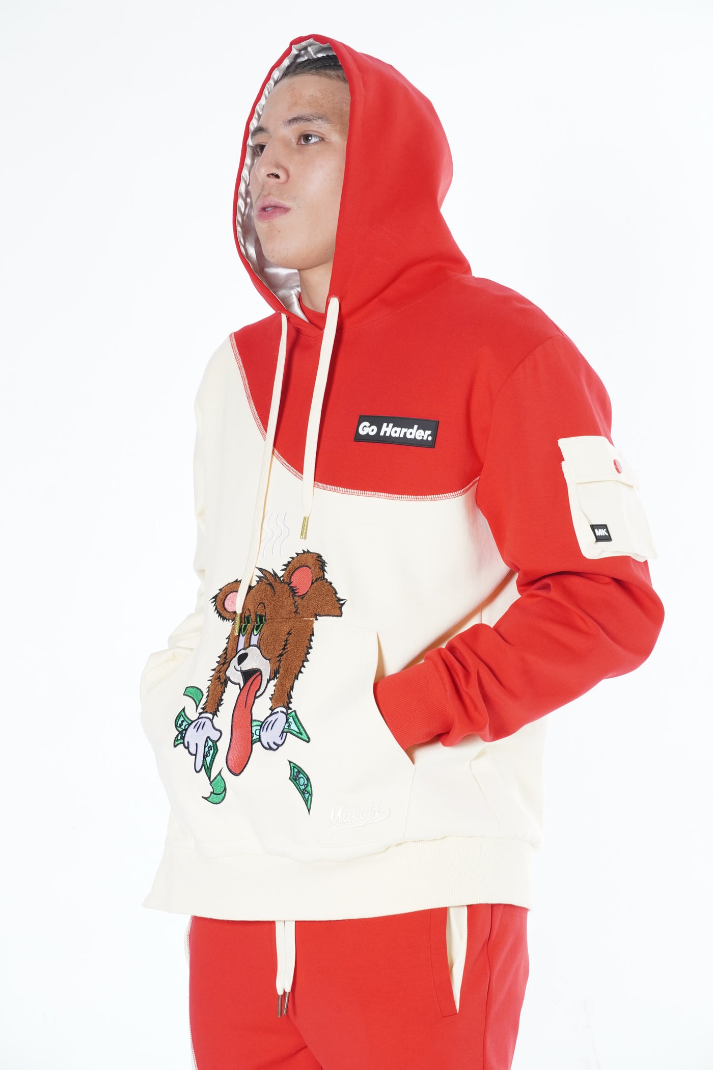 M3510 Go Harder Hoodie - Natural