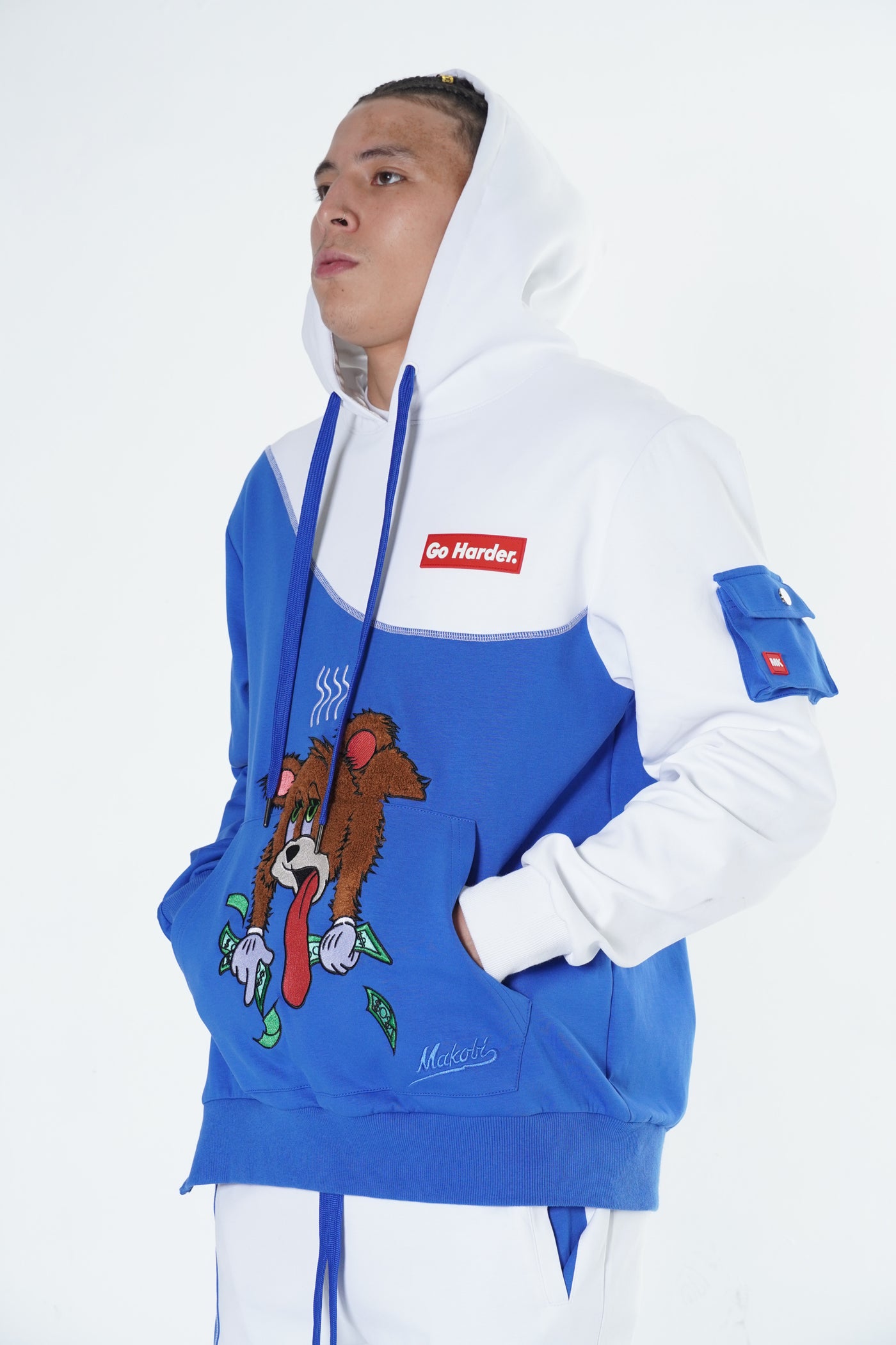 M3510 Go Harder Hoodie - Royal