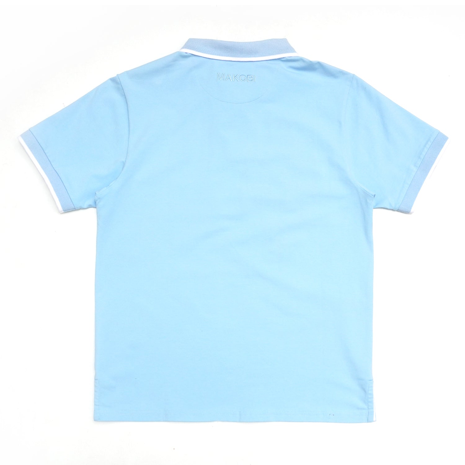 M351 Makobi Color Block Polo Shirt - Blue