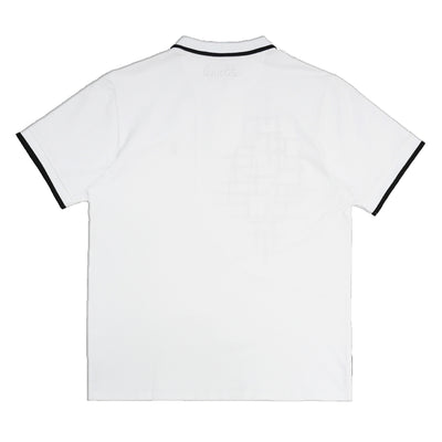 M351 Makobi Awọ Block Polo Shirt - White