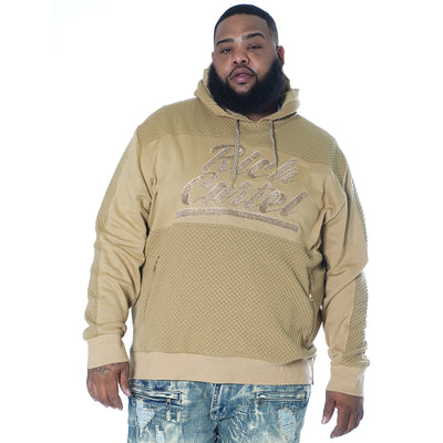 M3835 "Rich Cartel" Pull Over Knit w/ Rhinestones - Khaki