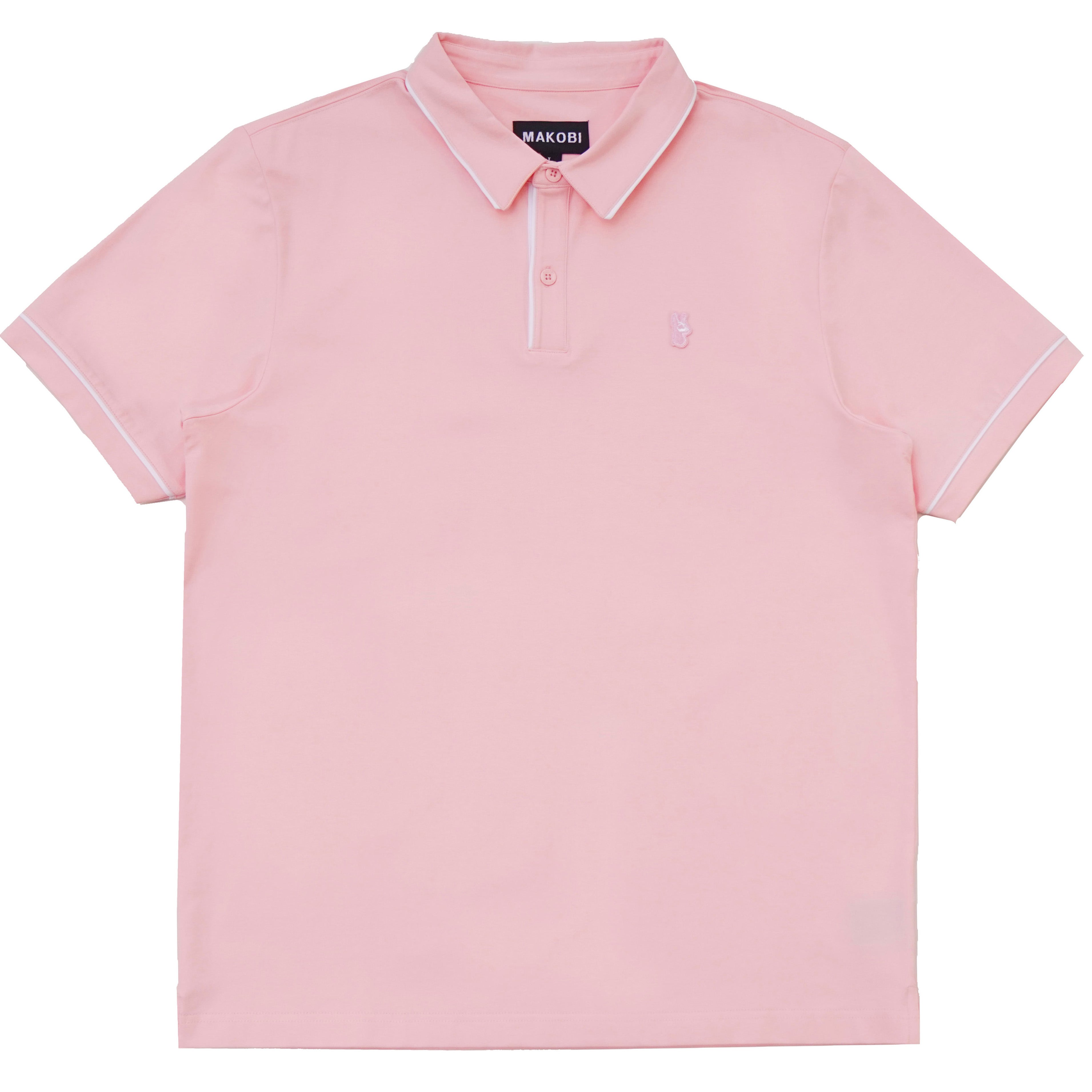 M383 Makobi Luciano Polo Shirt - Pink