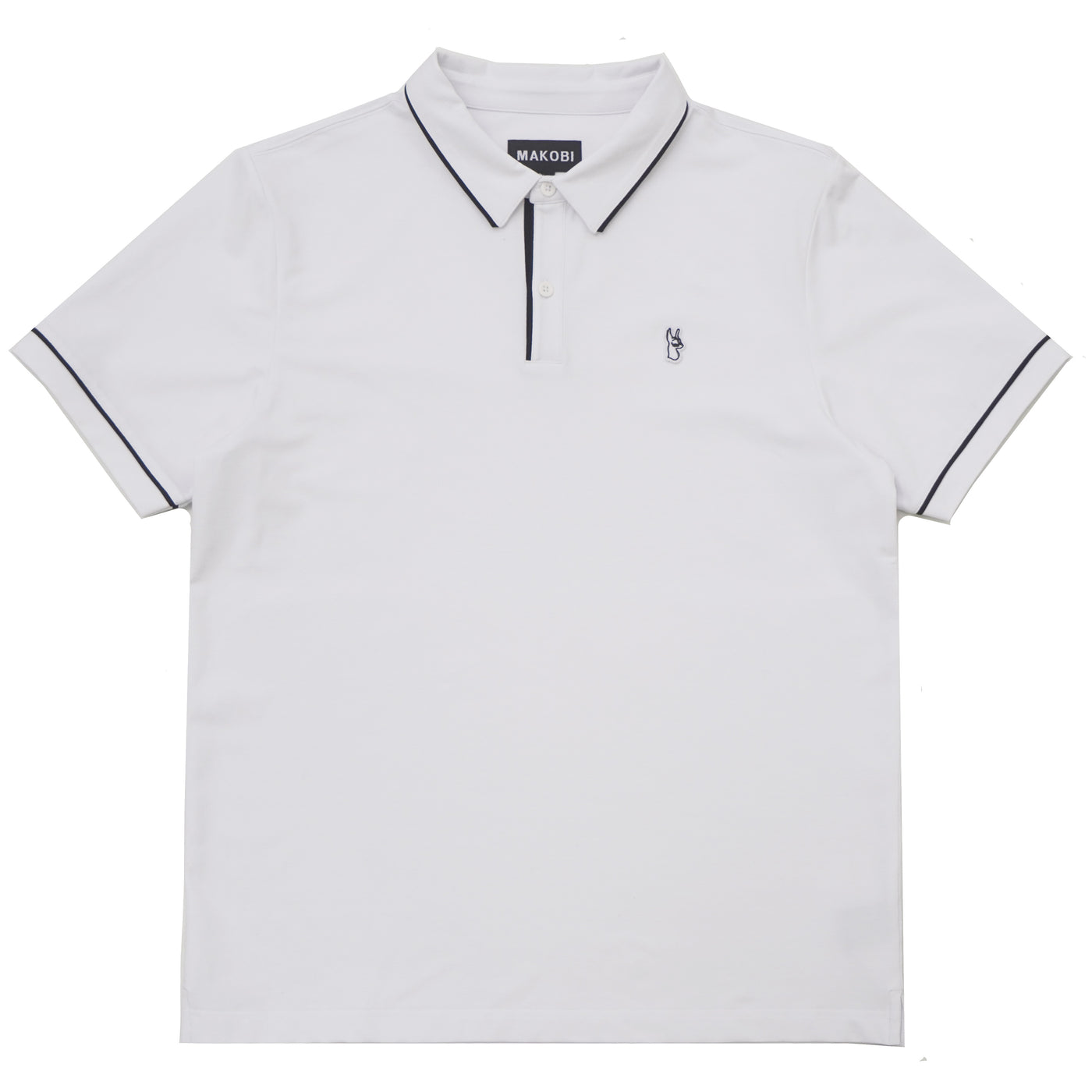 M383 Makobi Luciano Polo Shirt - White