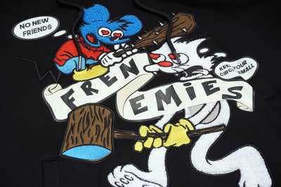 M4261 Frenemies Fleece Hoodie - Black