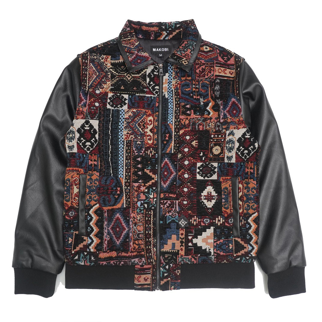 M4349 Gianni Tapestry Jacket - Black