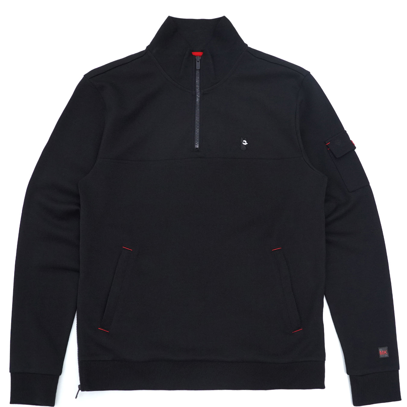 M4810 Tech Fleece Idaji-Zip Fa Lori Ṣeto - Black