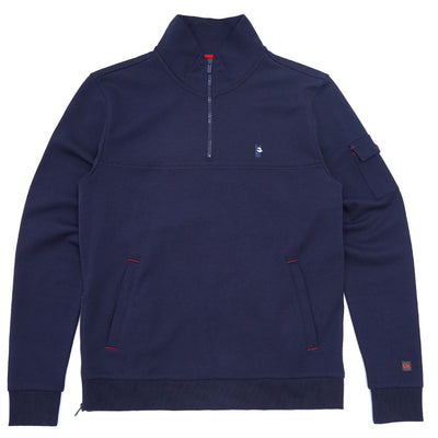 M4810 Tech Fleece Idaji-Zip Fa Lori Ṣeto - ọgagun