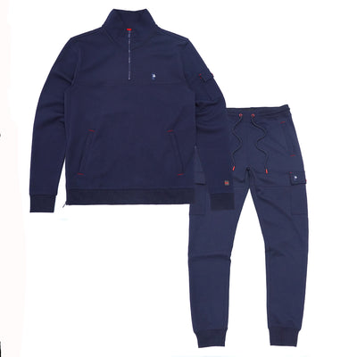 M4810 Tech Fleece Half-Zip Pull Over Set - Navy