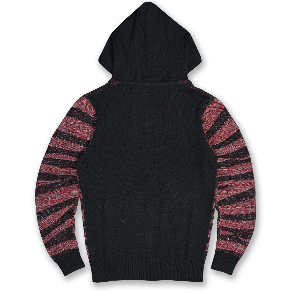 M5050 Tiger Knit Hoody siweta - Black