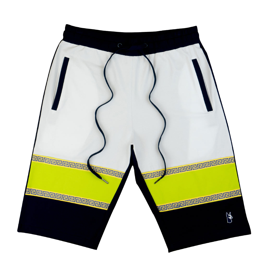 M550s Makobi Lion Greek Key Shorts - Navy