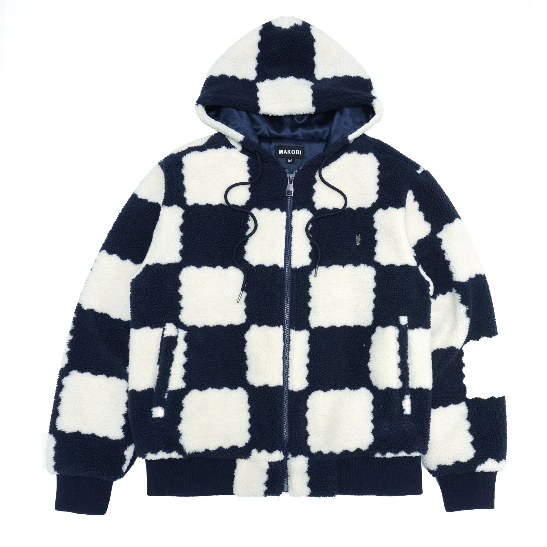 M5523 Agatino Sherpa Hoodie - ọgagun