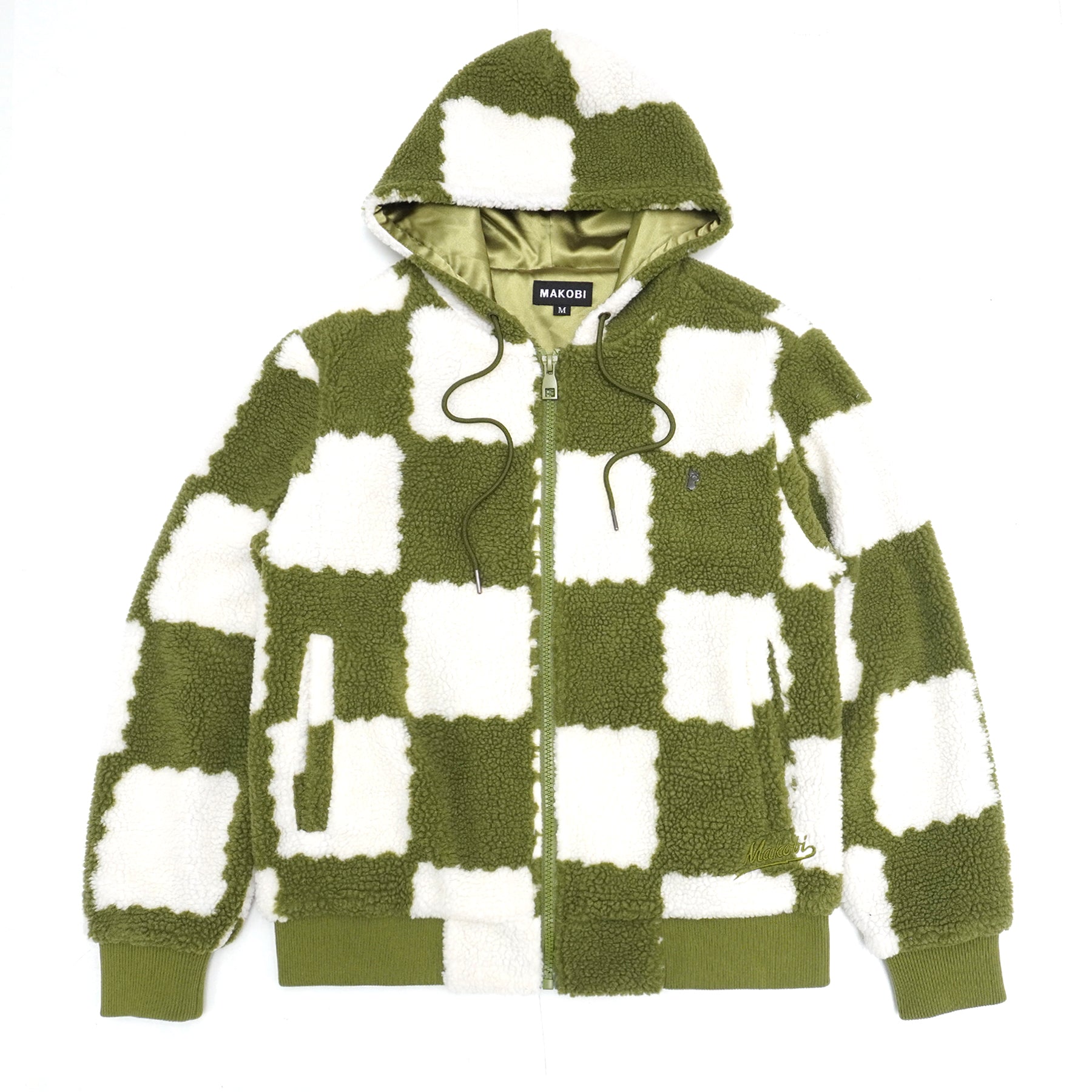 M5523 Agatino Sherpa Hoodie - Olifi