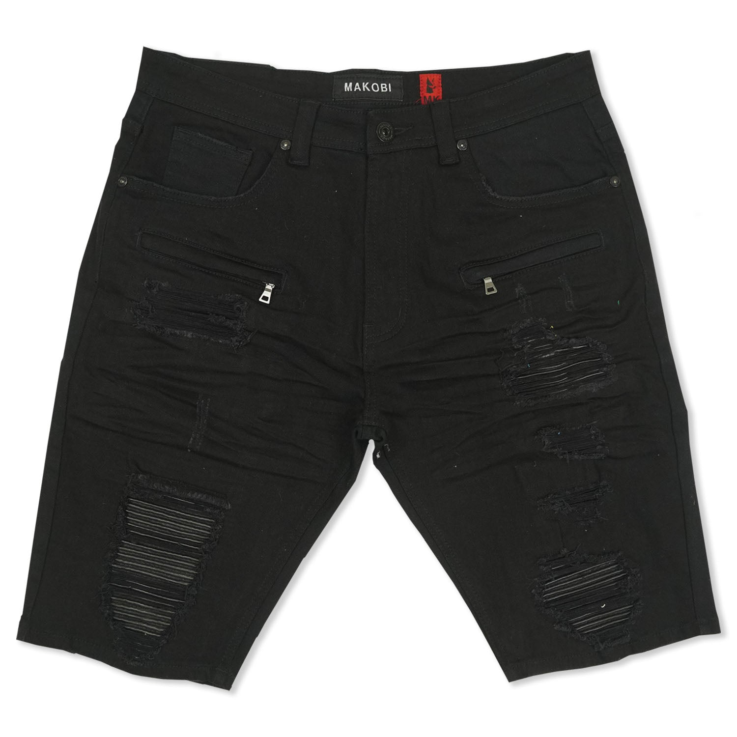 M970 Galveston Biker Shredded Kukuru - Black-Black