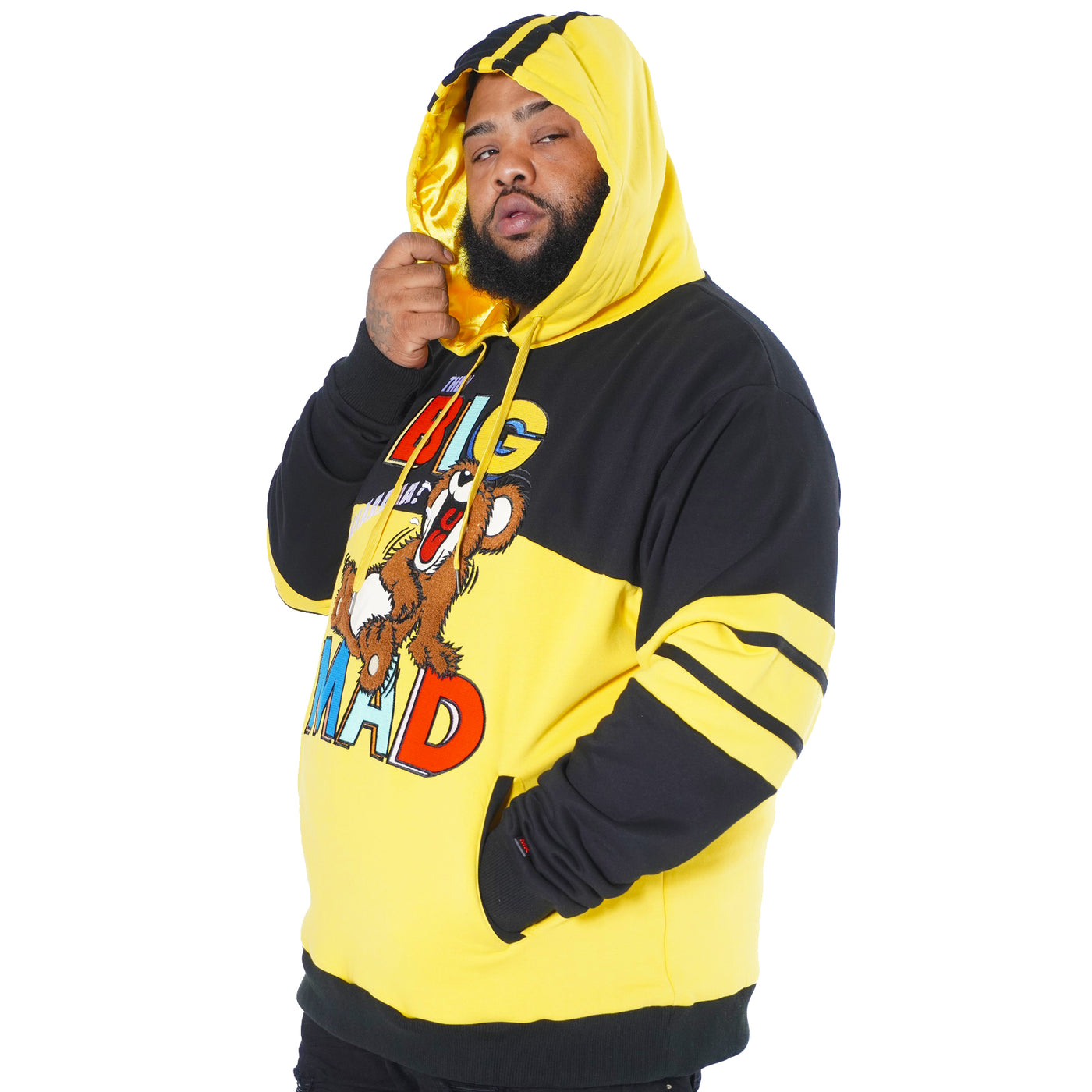 M3701 Big Mad Hoodie - مشکی