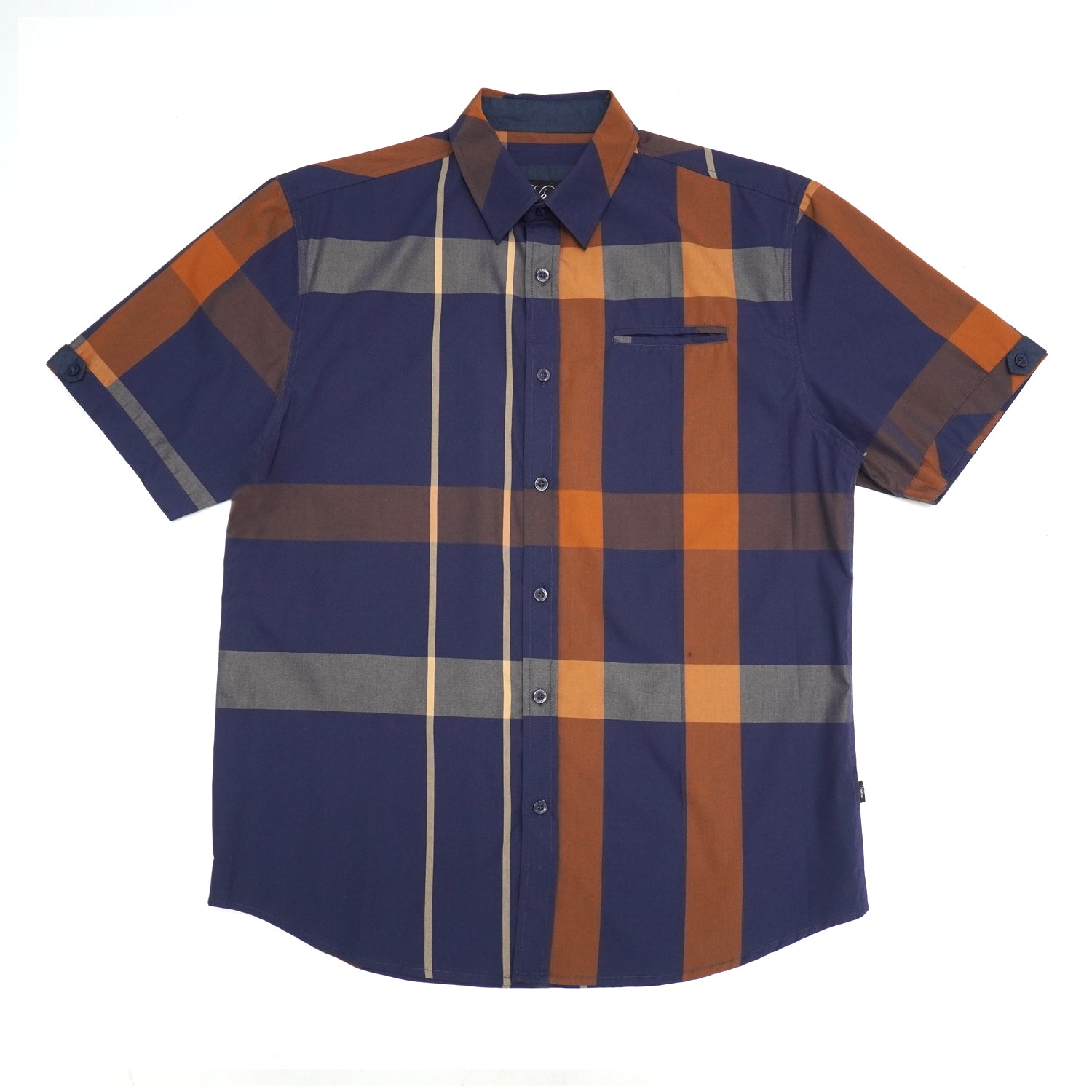 V834 Veno Button-isalẹ Shirt - ọgagun