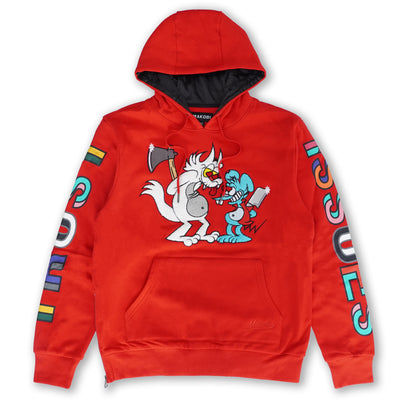 M5272 Makobi Trust Issues Hoodie - Red